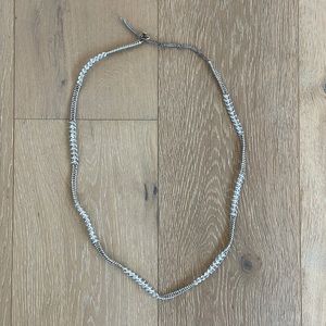 Silver and Crystal Intricate Designed Necklace